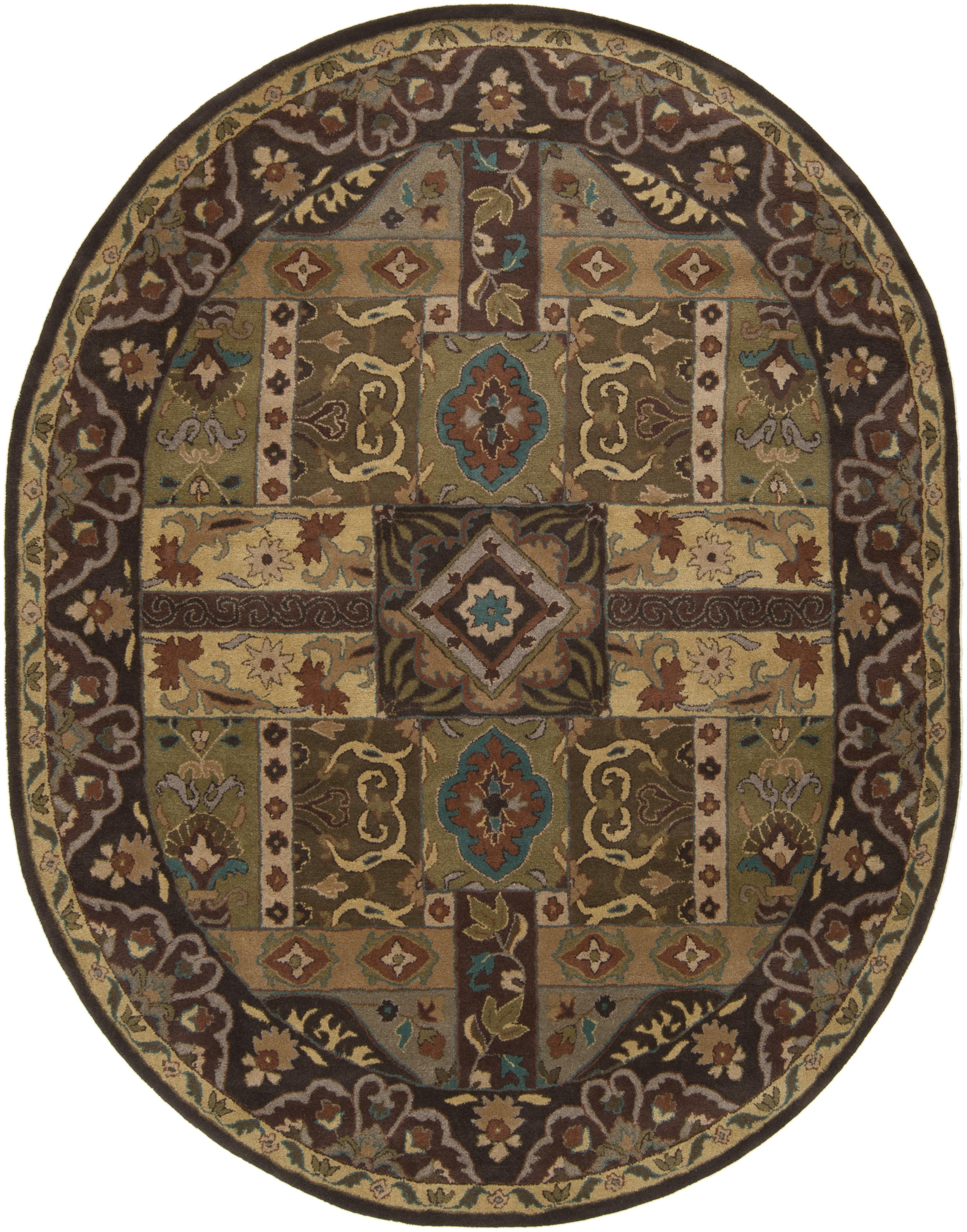 RubyGordon Accents Caesar 6' x 9' Oval Ruby Gordon Home Rugs